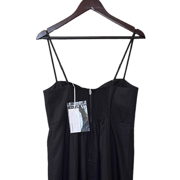 Reformation Zander Linen Midi Dress Sz 10 - Picture 6 of 14